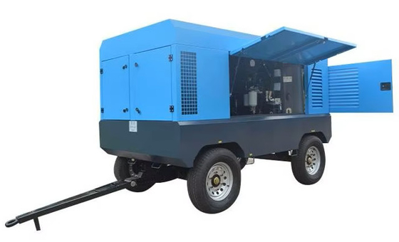 Ingersoll rand 550cfm 350cfm motor diesel de 12 bar compressor de ar portátil para perfuração de rocha