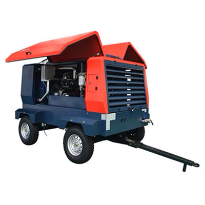 Compressor de ar a parafuso de motor diesel 8 Bar 120 cfm 185 cfm 400 cfm para mineração industrial