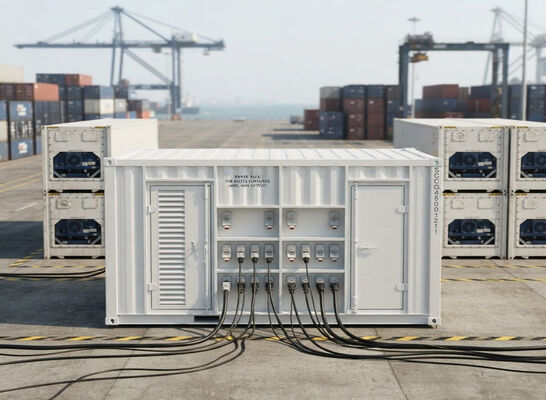 Grupo Gerador Diesel de Serviço Pesado para Navios, Tomadas para Plugues Reefer de 460V, Gerador Thermo King para Logística de Cadeia Fria em Contêineres Refrigerados