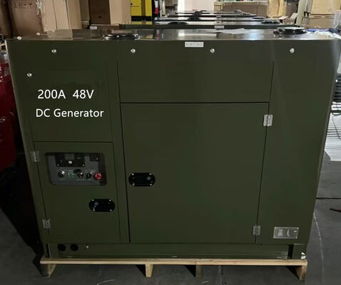 200A 250A 300A motor diesel alimentado por gerador de corrente contínua de 48V 12kw para carregamento de baterias solares