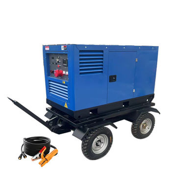 Máquina de soldar motor diesel de reboque móvel 800A 400A 430A 500Amp 2 x 2 pessoas gerador de soldadores